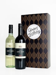 Le Bon Vin Happy Birthday Italian Red & White Wine Duo Boxed Gift - Image 2 of 2