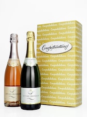 Le Bon Vin Congratulations Sparkling Saumur Wine Duo Boxed Gift - Image 1 of 1
