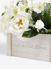 White Artificial White Blooms In Windowbox - Image 4 of 4