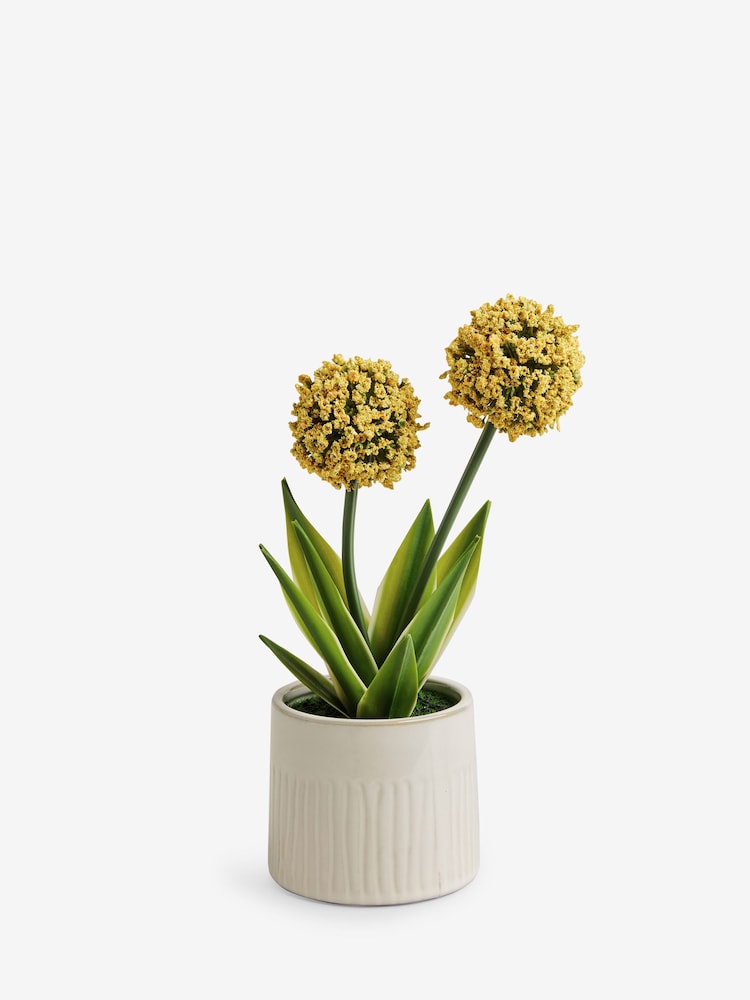 Yellow Artificial Allium Plant - Image 2 of 3