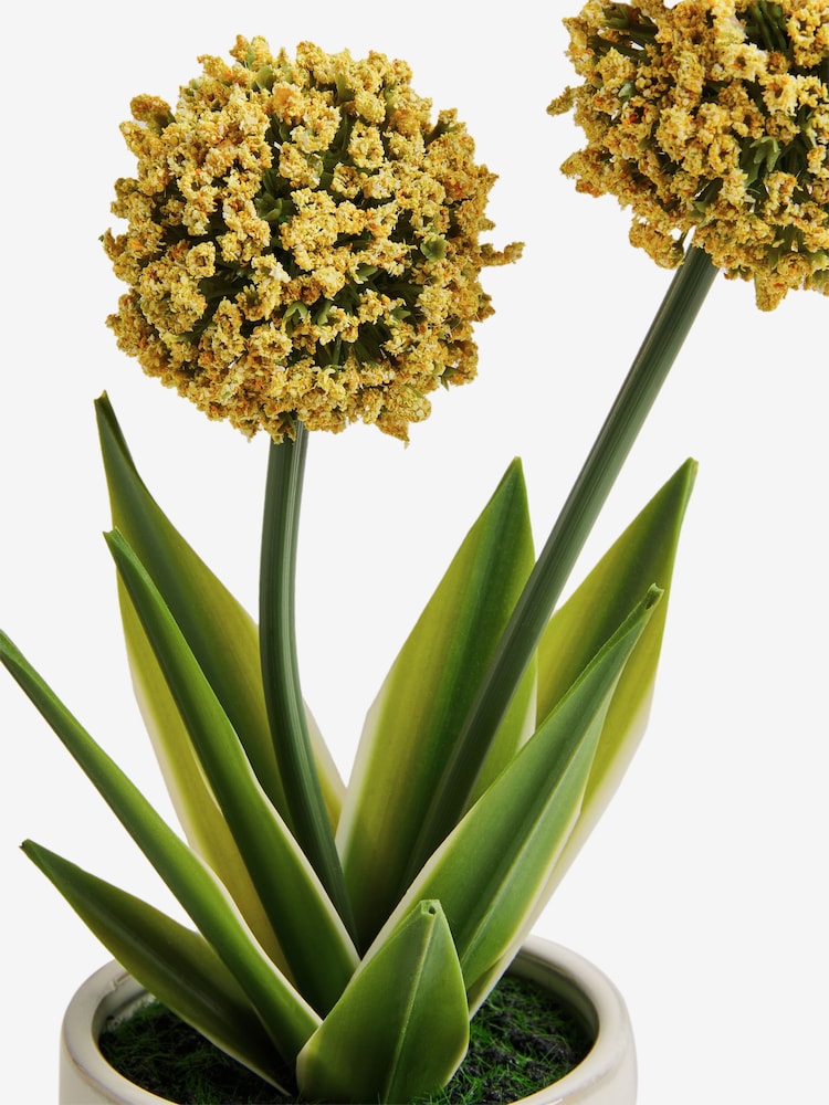 Yellow Artificial Allium Plant - Image 3 of 3