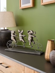 Bronze Tandem Bicycle Animal Ornament - Image 1 of 4