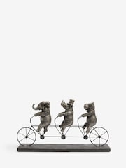 Bronze Tandem Bicycle Animal Ornament - Image 2 of 4