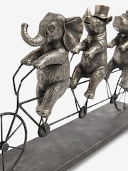 Bronze Tandem Bicycle Animal Ornament - Image 4 of 4