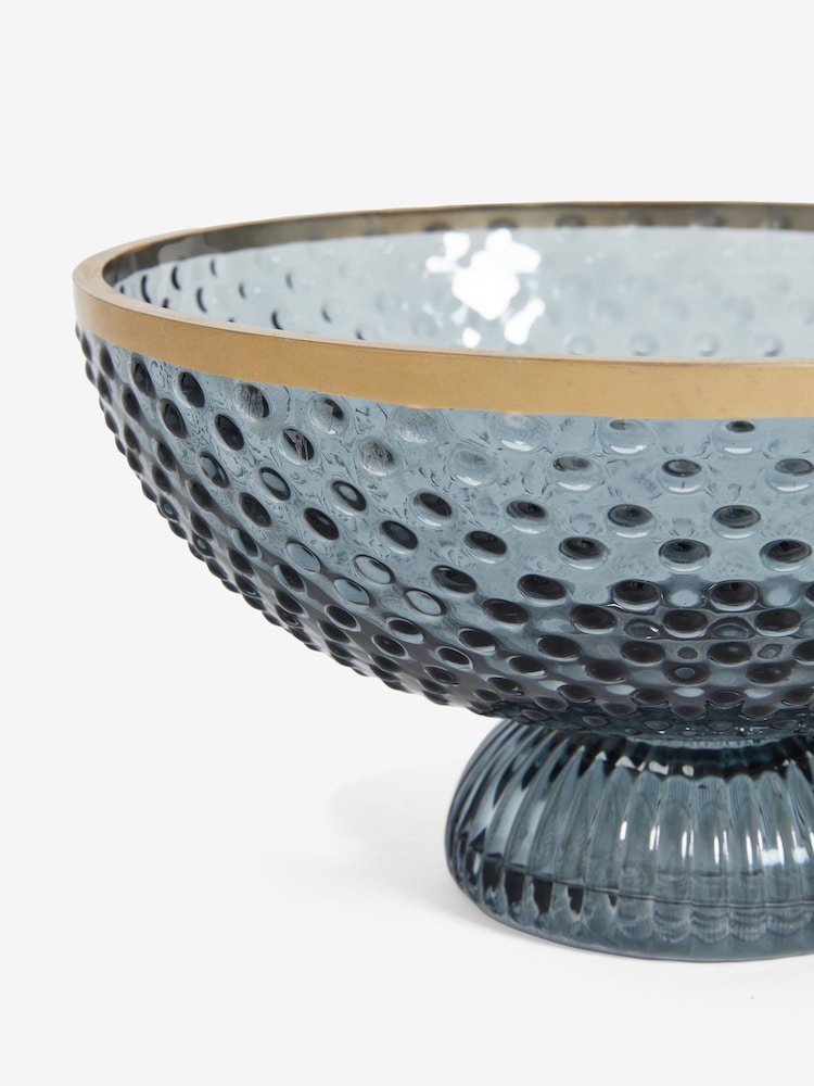 Ribbed Glass Decorative Bowl - Изображение 4 из 4