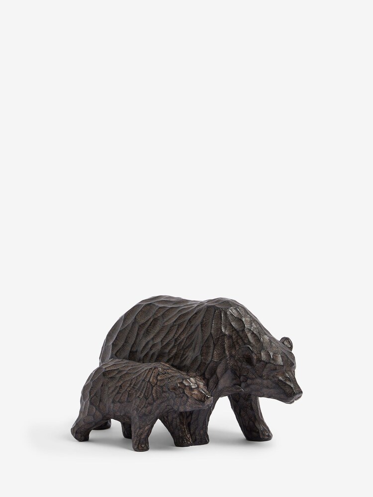 Brown Textured Bears Ornament - Image 3 of 4