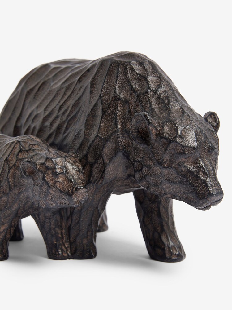 Brown Textured Bears Ornament - Image 4 of 4