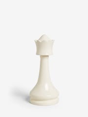 White Ceramic Queen Chess Piece Ornament - Image 2 of 3