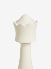 White Ceramic Queen Chess Piece Ornament - Image 3 of 3