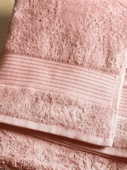 Pink Peachy Egyptian Cotton Towel - Image 3 of 5