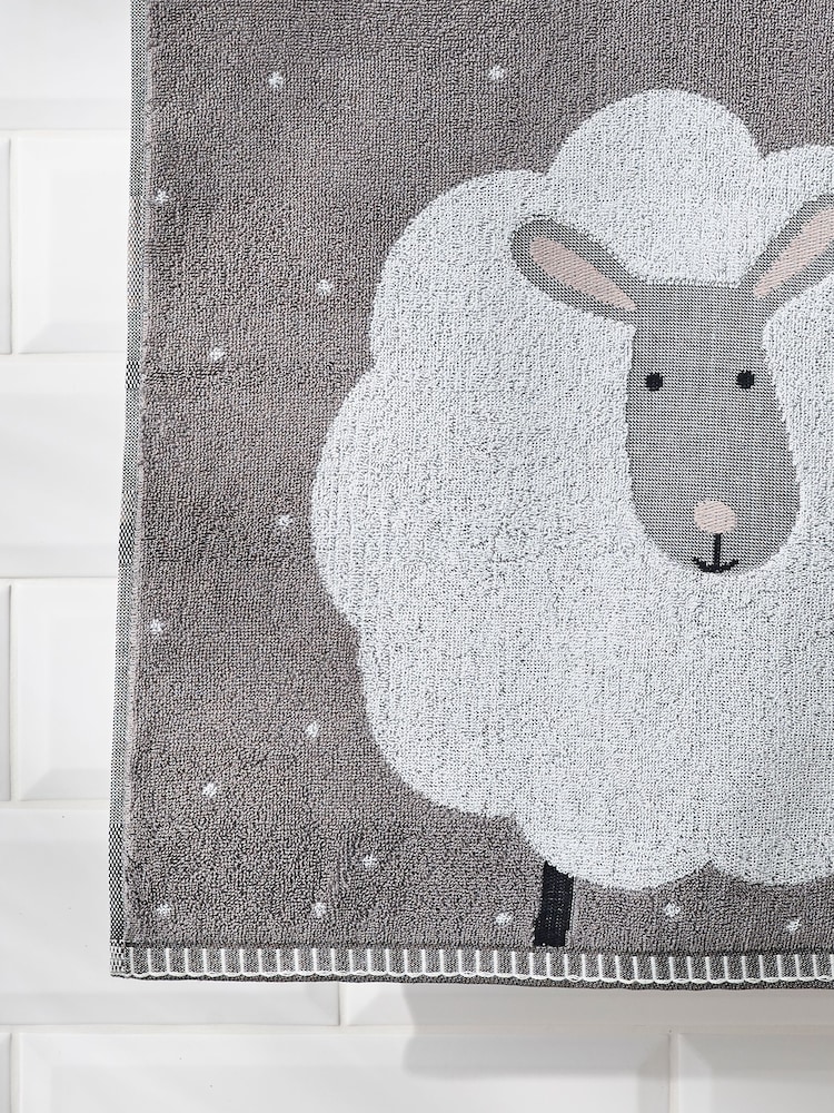 Grey Sheep 100% Cotton Towel - Image 1 of 4