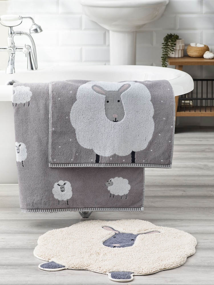 Grey Sheep 100% Cotton Towel - Image 2 of 4