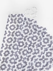Grey Geo Tile Shower Curtain - Image 2 of 2