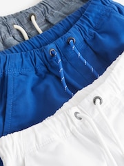 Blautöne/Weiss - 100% Cotton Pull-On Shorts (3-16yrs) - Bild 3 von 3