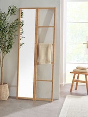 Natural Rectangle Full Length Storage Mirror - Image 1 of 1