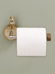 Natural Bertie Bear Woodland Spa Wall Mount Toilet Roll Holder - Image 2 of 5