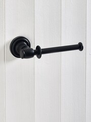 Black Heritage Wall Mount Toilet Roll Holder - Image 2 of 6