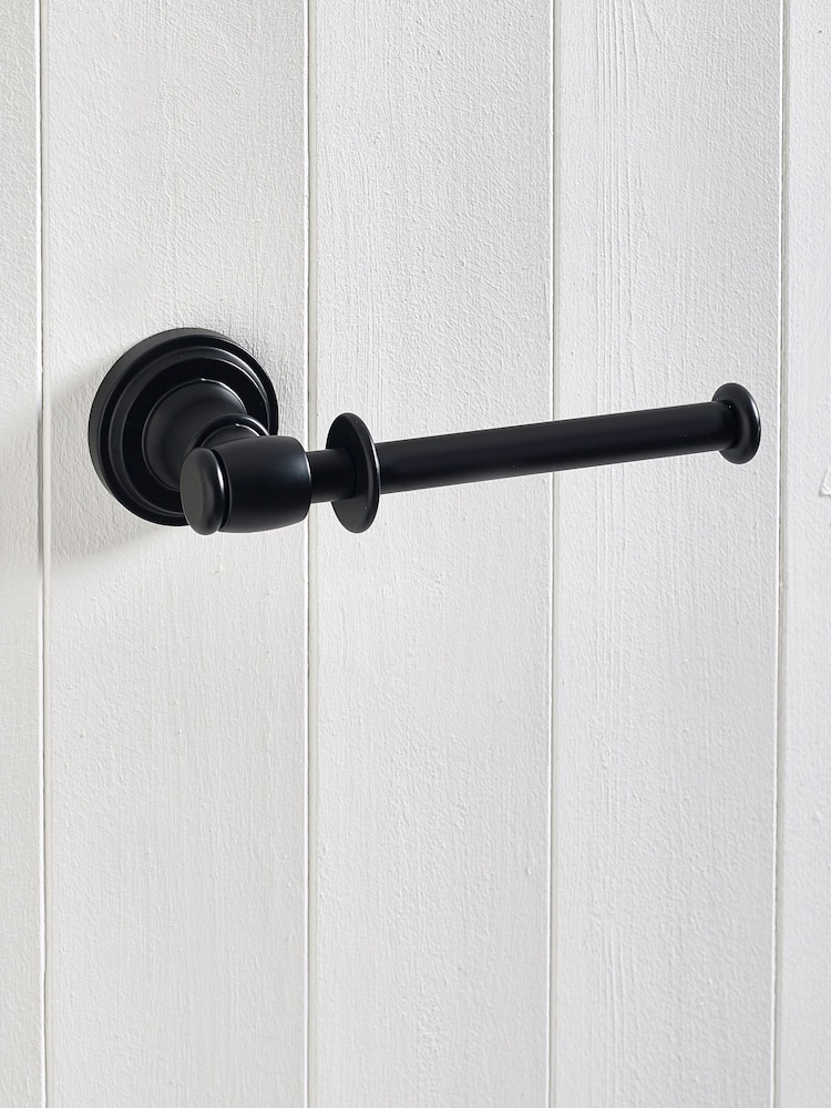 Black Heritage Wall Mount Toilet Roll Holder - Image 2 of 6 Black Heritage Wall Mount Toilet Roll Holder - Image 2 of 6