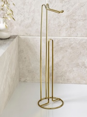 Gold Wire Toilet Roll Holder - Image 2 of 4