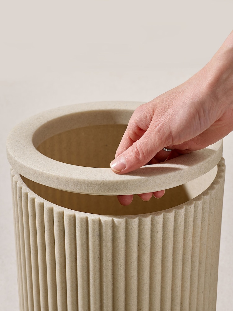 Natural Ribbed Bin - Image 3 of 5