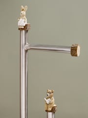Natural Bertie Bear Woodland Spa Floor Standing Toilet Roll Holder - Image 3 of 4