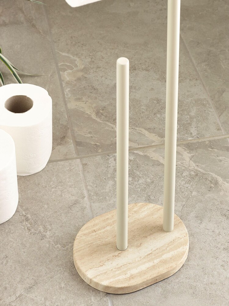 Natural Alina Floor Standing Toilet Roll Holder - Image 2 of 5