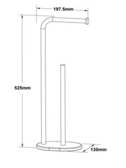 Natural Alina Floor Standing Toilet Roll Holder - Image 5 of 5