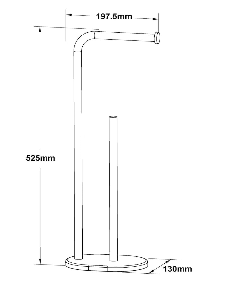 Natural Alina Floor Standing Toilet Roll Holder - Image 5 of 5