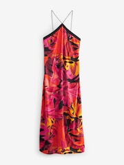 Pink Floral Myleene Klass Halter Summer Dress - Image 7 of 8
