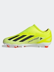 adidas Green Football X Crazyfast League Laceless Firm Ground Kids Boots - Image 2 of 10