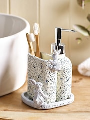 Grey Rabbit Set of 3 Dispenser, Tidy and Tray - Image 1 of 3