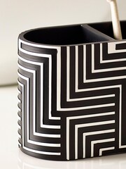 Monochrome Geo Toothbrush Tidy - Image 4 of 5