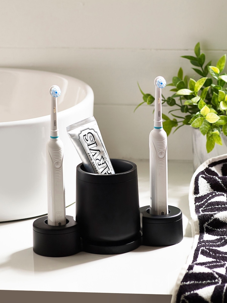 Black Moderna Electric Toothbrush Holder and Tumbler - Image 1 of 2