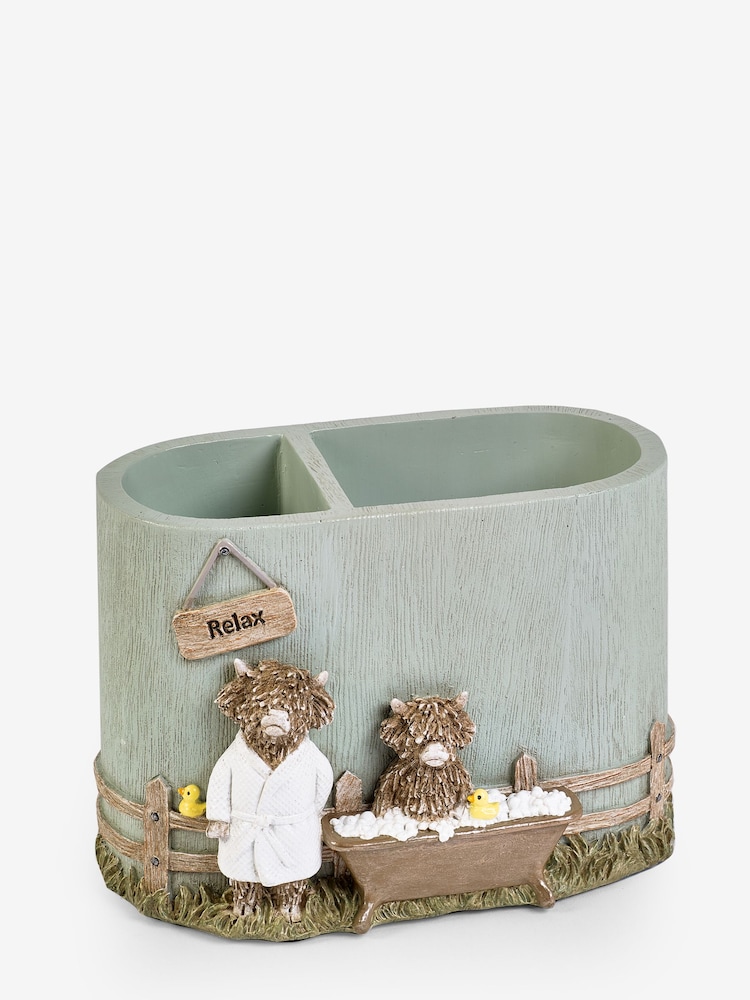 Sage Green Hamish Toothbrush Tidy - Image 3 of 3