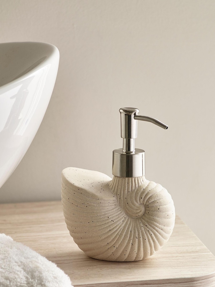 Natural Shell Soap Dispenser - Image 1 of 4 Natural Shell Soap Dispenser - Image 1 of 4