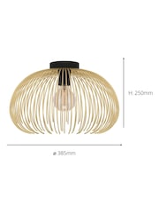 Eglo Gold Venezuela IP20 Flush Mounted Ceiling Light - Image 4 of 5