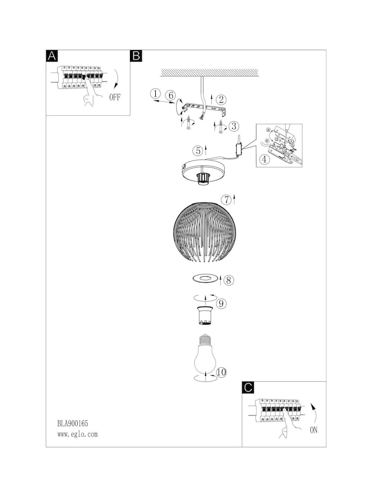 Eglo Gold Venezuela IP20 Flush Mounted Ceiling Light - Image 5 of 5