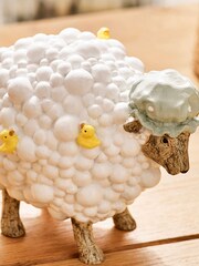White Sandra Sheep Bubble Ornament - Image 3 of 4