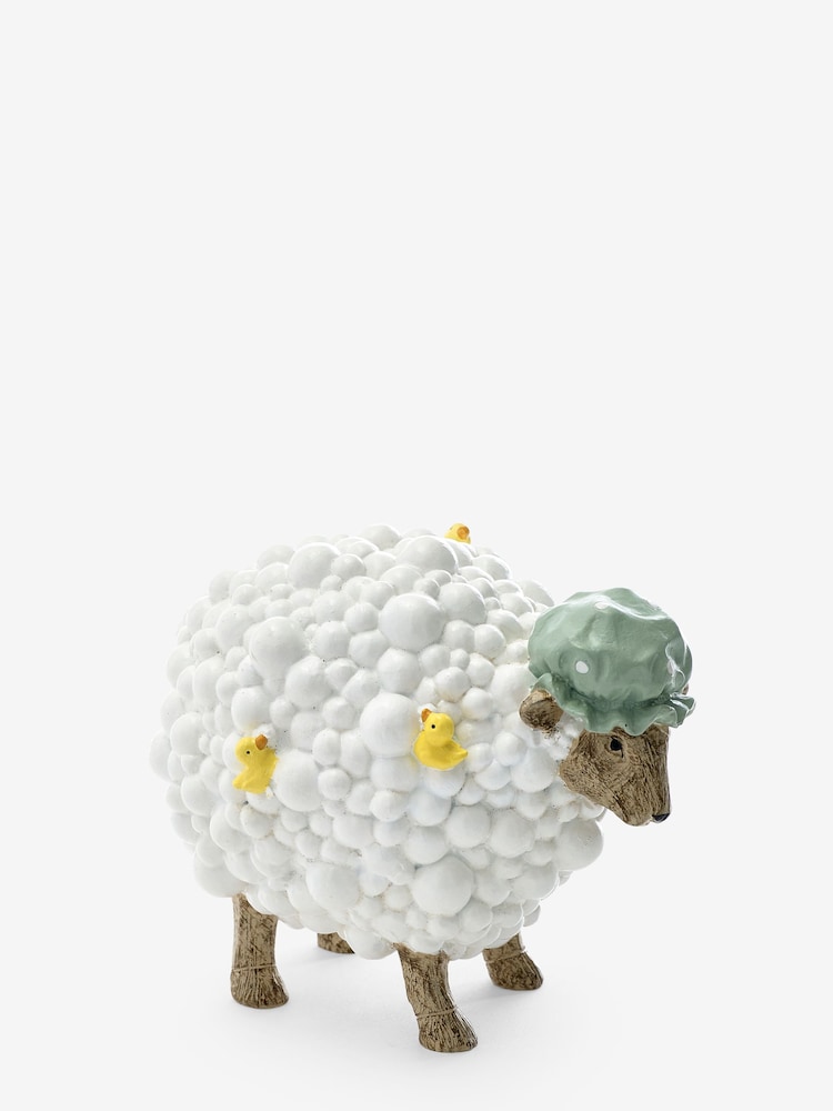 White Sandra Sheep Bubble Ornament - Image 4 of 4