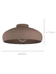 Eglo Brown Mogano Retro Inspired Ceiling Light - Image 3 of 3