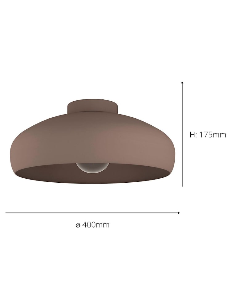 Eglo Brown Mogano Retro Inspired Ceiling Light - Image 3 of 3