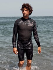 Animal Mens Grey Conway 4mm Shorty Wetsuit - Image 1 of 5