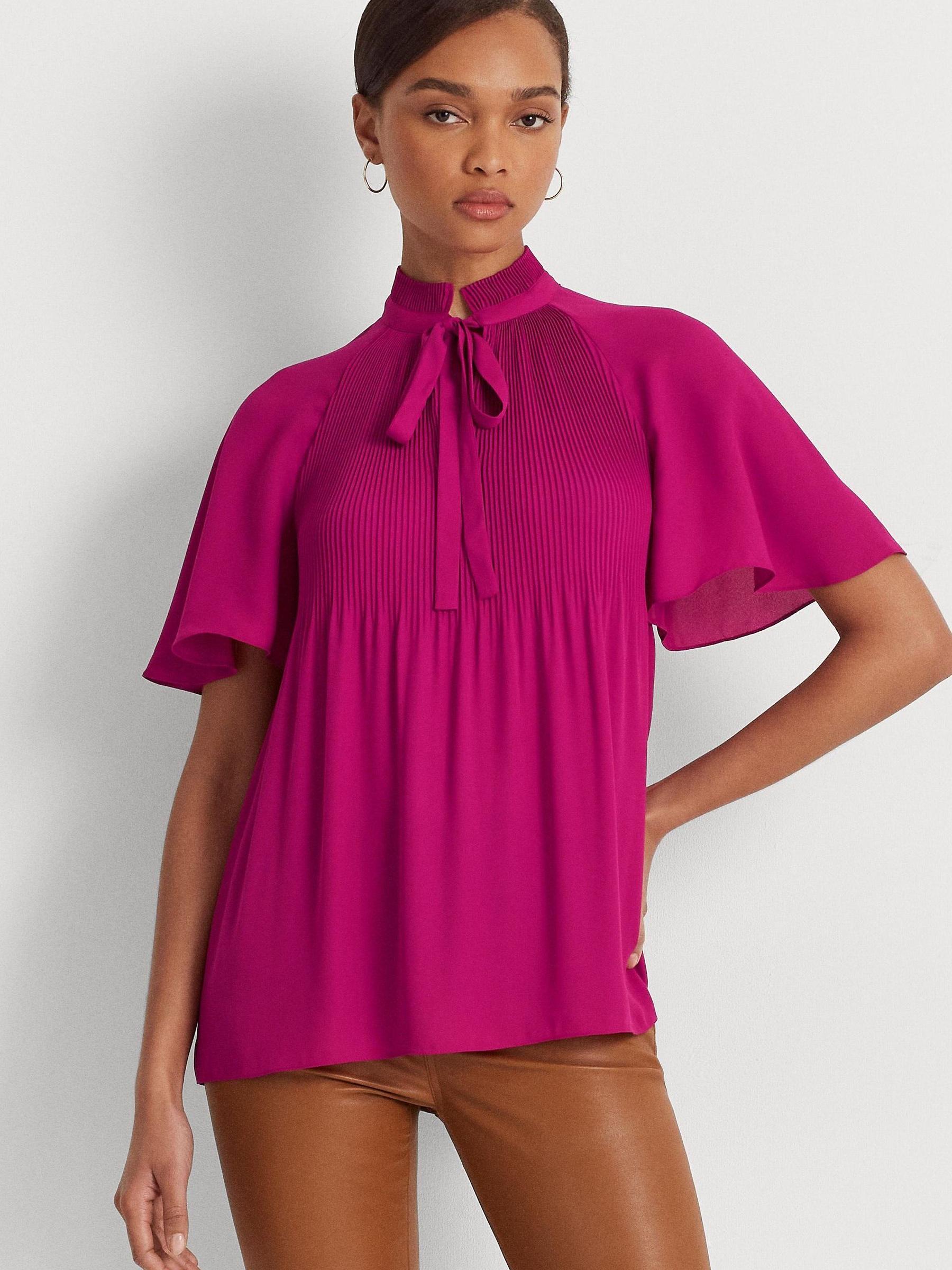 Ralph lauren georgette blouse online