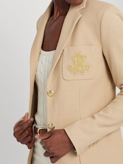 Lauren Ralph Lauren Anfisa Crest Logo Blazer Jacket - Image 4 of 8