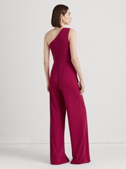 Lauren Ralph Lauren Pink Isamy Jersey One Shoulder Jumpsuit - Image 2 of 8