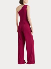 Lauren Ralph Lauren Pink Isamy Jersey One Shoulder Jumpsuit - Image 4 of 8