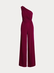 Lauren Ralph Lauren Pink Isamy Jersey One Shoulder Jumpsuit - Image 8 of 8