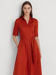 Lauren Ralph Lauren Cotton Blend Shirt Dress - Image 5 of 8