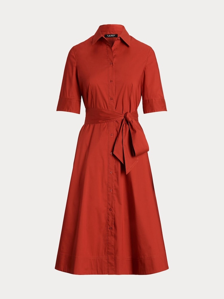 Lauren Ralph Lauren Cotton Blend Shirt Dress - Image 8 of 8