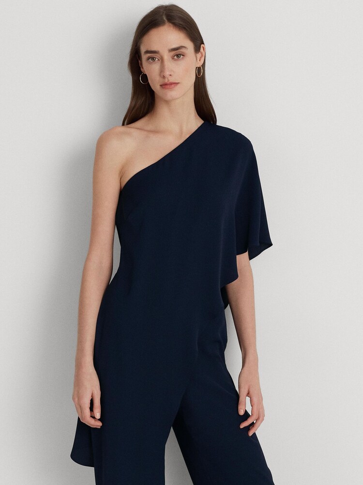 Buy Lauren Ralph Lauren April Cape One Shoulder Jumpsuit from the